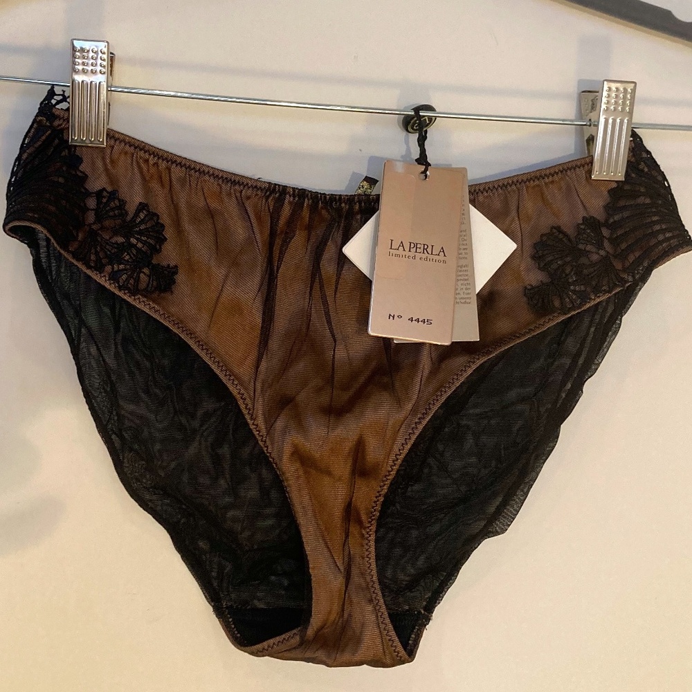 NWT La Perla Limited Edition Black Panties Size Small